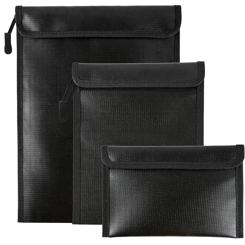 Fire Safe Document - Upgraded Fireproof Document Bag, Waterproof Moisture‑Resistant
